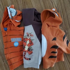 3 Tigger toddler hoodies